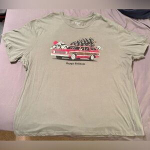 Old Navy Olive Holiday Tee